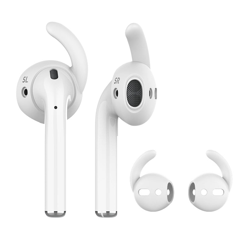 AHASTYLE PT60 Silicone Ear Hooks for Apple AirPods with Charging Case (2016) (2019) 1 Pairs Anti-Skid Ear Tips Anti-Lost Earhook (Size: S) AHASTYLE PT60 Silicone Ear Hooks for Apple AirPods with Charging Case (2016) (2019) 1 Pairs Anti-Skid Ear Tips Anti-Lost Earhook (Size: S)